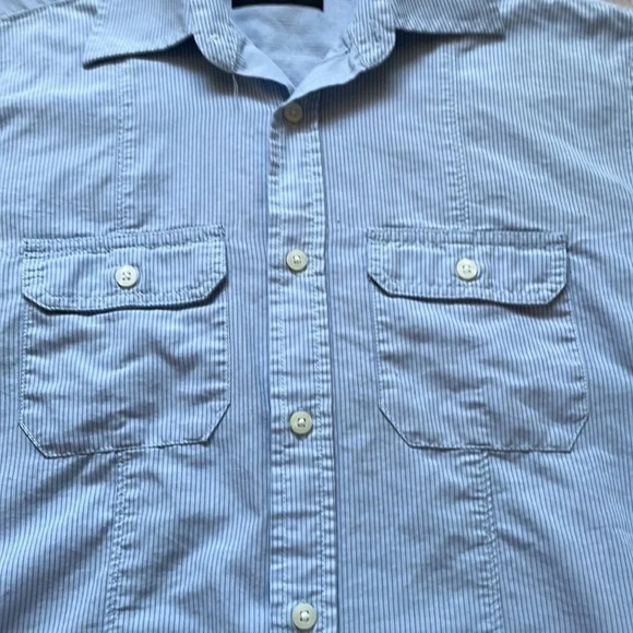 🔥4/$20 Striped Button  Down Tee - Picture 2 of 10